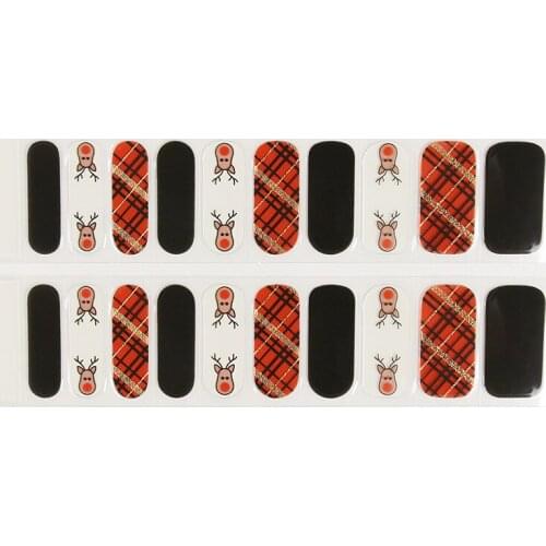 6 Sheet Salon Quality Gel Nail Wraps Non-toxic Nail sticker, Used with UV Lamp
