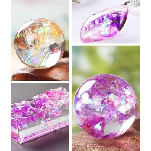 9 Boxes Nail Sequins DIY Resin Glitter Resin Filler Nail Glitter Flakes Shell Sparkly Sequins Irregular Nail Glitter