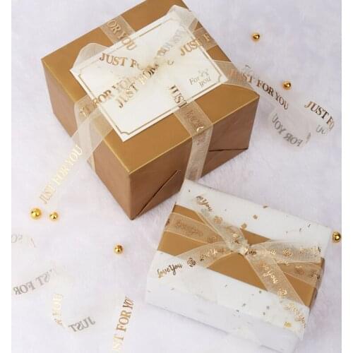 9m/roll Happy Birthday Ribbons Lover Wedding Event Party Christmas Decoration Baking Bouquet Bow Card Gifts Box Packaging Decor