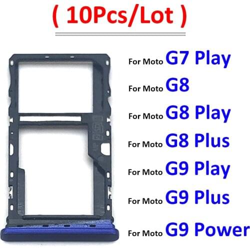 10Pcs/Lot, SIM Card Tray Slot Holder For Motorola Moto G8 / G8 Plus / G8 Play Replacement Part