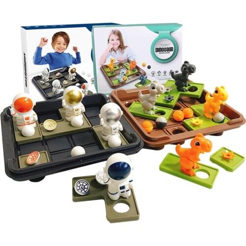 Kids 3D Jigsaw Puzzle Toy Dinosaur Astronaut Board Memory Reasoning Game Interactive Logical Thinking Training Educational Toys