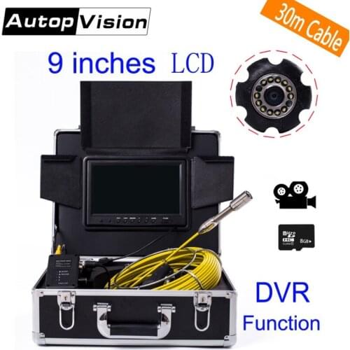 DHL Free WP90 6.5/17/23mm Sewer Pipe Inspection camera Snake Video endoscope camera 30M cable Pipeline drain Underwater camera