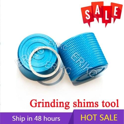ERIKC 2PCS Diesel Fuel Injection Nozzle Washers Repair Tools, Common Rail Adjusting Shims Grinding Tool for Injector Gaskets