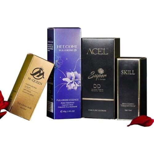 Custom luxury white cardboard paper box for skincare cosmetics packaging box eco friendly packaging lipsticks box