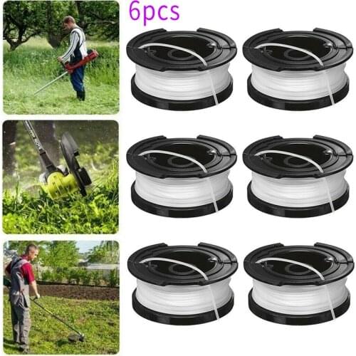 Trimmer Spool Line 6pcs A6481 For Black&Decker ST4525 ST6600 ST7000 ST7200 ST7500 ST7700 ST7701 STC1820 STC1820PC Garden Tools