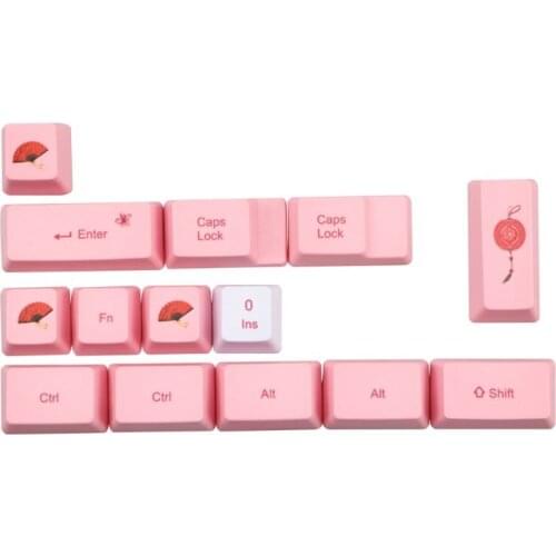 Sakura OEM PBT Cherry Blossom Keycap Mechanical Keyboard Dye-Sublimation Keycap LX9B