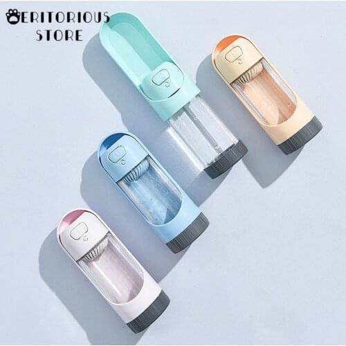 Lightweight Pet Cat Dog Water Bottle Feeder with Filter Leak Proof Lock Drinking Bowl Dispenser Food Grade Material Pet Supplies