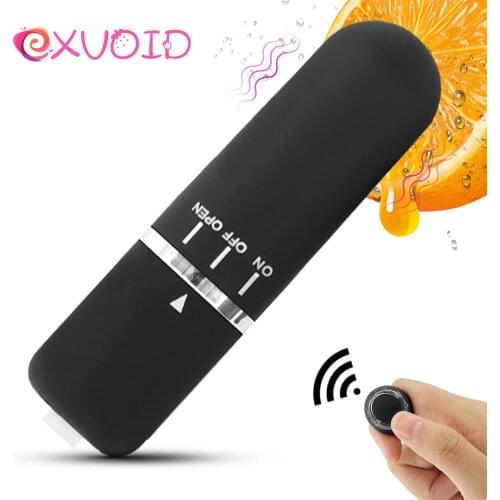 EXVOID G-Spot Massager Clitoris stimulate Bullet Vibrator Strong Vibration Ring Remote Control Portable Sex Toys for Women