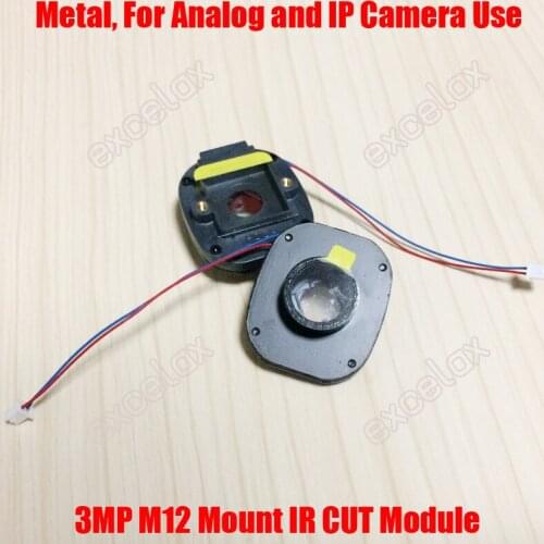 2PCS 3MP M12 Mount Metal IR CUT Module Double Light Filter Removal ICR Motor Day Night Switch for CCTV HD Analog IP Camera Board