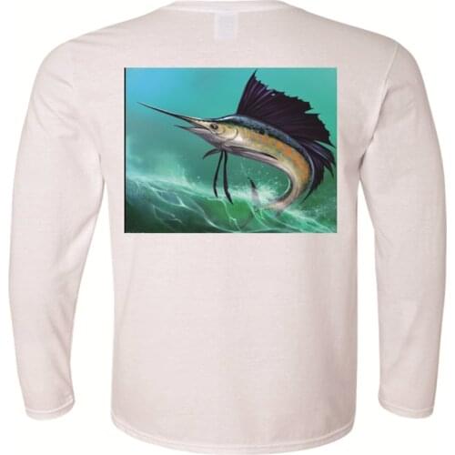 Man Quick Dry Fishing Clothing Shirt Men Outdoor Sports Breathable Fishing Shirt Fish Prints Summer Fishing Jersey