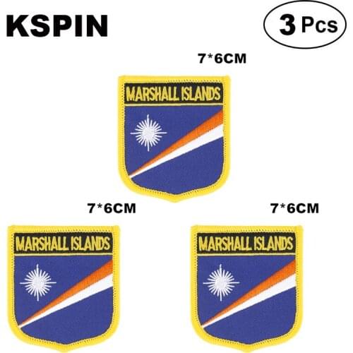 Marshall Shiled Shape flag patches national flag patches for Cothing DIY Decoration