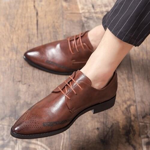 New business shoes lace up shoes mens casual shoes classic luxury fashion mens shoes Plus Size shoes men original обувь E38-46