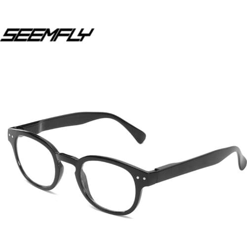 Seemfly Reading Glasses Women Men Business Square Frame Clear Lens Presbyopic Eyeglasses Magnification Eyewear High Quality New