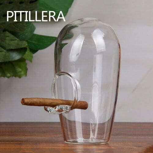PITILLERA Cigar Egg Ashtray Glass Shelf Cigarette Holder Man 1pc Trendy Living Room Fashion Decoration Anti-fly Ash