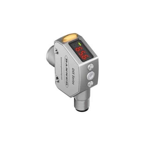 Banner Q4XTBLAF300-Q8 Q4X Series Stainless Steel Rugged Laser Distance Sensor Adjustable Field Range 300 mm Input 10-30 VDC