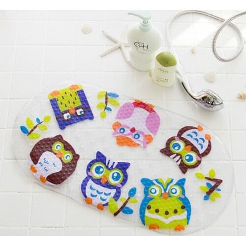 PVC Bath Mat Toilet Mats Shower Bathroom Floor Carpet Suction Safety Anti slip Sucker Bathroom Carpet Set Bath Mat Decor