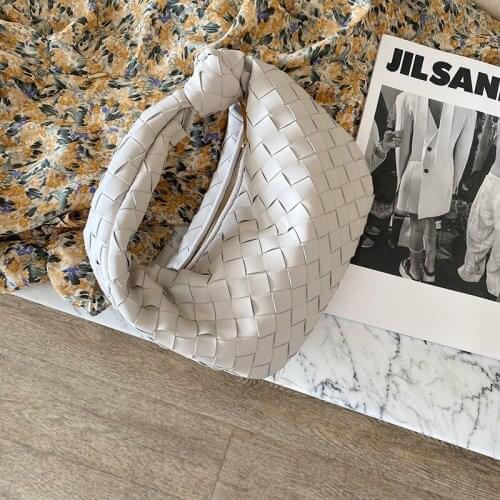 Luxury Brand Designer Women High Quality Cow Leather Hobos Bag Elegant Ladies Knot Weave Party Packing Handbag Colors Totes Bags