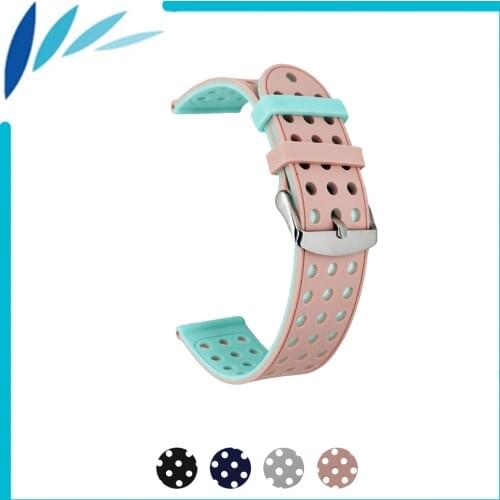 Silicone Rubber Watch Band 18mm 20mm 22mm 24mm for Cartier Strap Loop Belt Bracelet Wrist Black Green Red Grey Pink + Tool + Pin