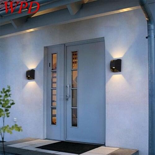 WPD Modern Wall Sconce Outdoor LED Waterproof Patio Wall Lamp Creative Decorative For Garden Porch Balcony Courtyard
