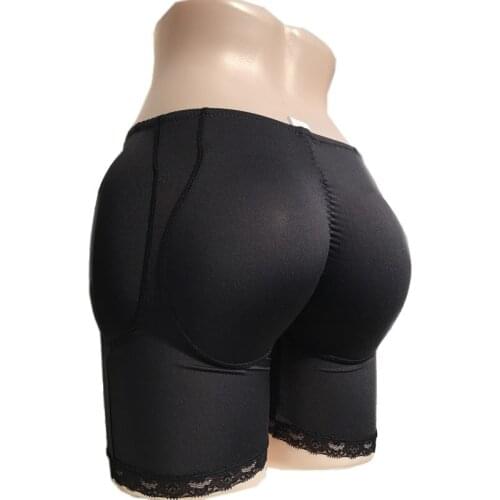 4 Pockets Butt Hip Spong Padded Panties Control Waist Panty Shapewear Bum Butt Lifter Hip Enhancer Underwear Shemale Breast Form