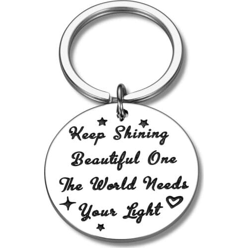 Inspirational Keychain Gifts for Her Women Motivational Keyring Gift for Teen Girls Present for Best Friends Sister Daughter Mom