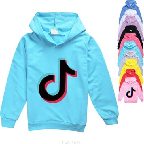 Spring Autumn Kids 2-13Y Long Sleeved 10 Color T-Shirt With Hat Tik Tok Costume Boys Girls Kawaii Game Funny Tshirts
