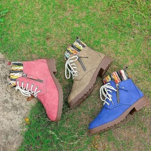 Womens boots new warm short Martin boots womens fashion all-match personality womens shoes comfortable and durable hot sale