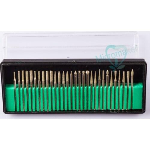 30pcs /box Dental Lab Equipment Diamond Burs Millers Tooth Drill Jewelers Dentist Product Dental Polishing
