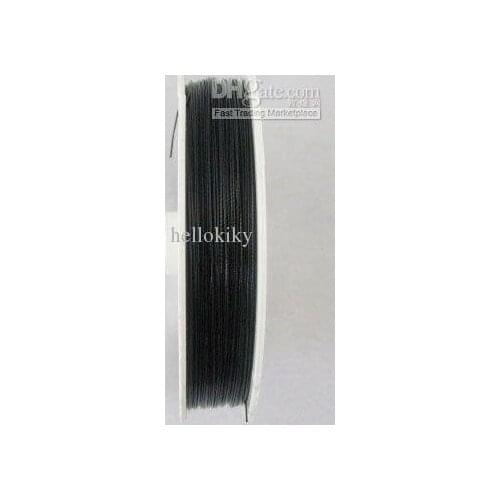 10 ROLLS 100 M Black Tiger Tail Beading wire 0.45mm M78