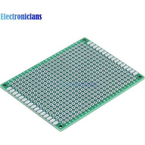 2Pcs Double Side 5x7 cm Prototype Universal FR-4 Glass Fiber PCB Board
