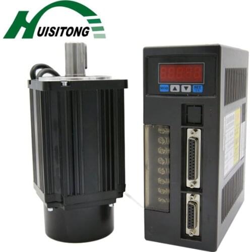 220V 750W 2.39 NM 3000rpm AC servo motor 0.75kw cnc servo motor kit