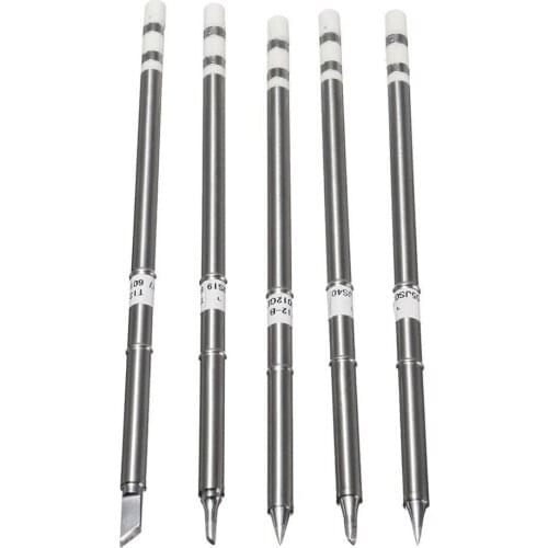 4Pcs/set T12-K T12-B T12-BC2 T12-D24 Solder Iron Tips T12 Series Welding Head for Hakko Soldering Rework Station FX-951 FX-952