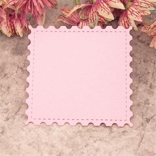 9.5x9.5cm Cutting dies Toothed square metal crafts paper die-cutting /DIY embossing Easter and New Year Scrapbooking