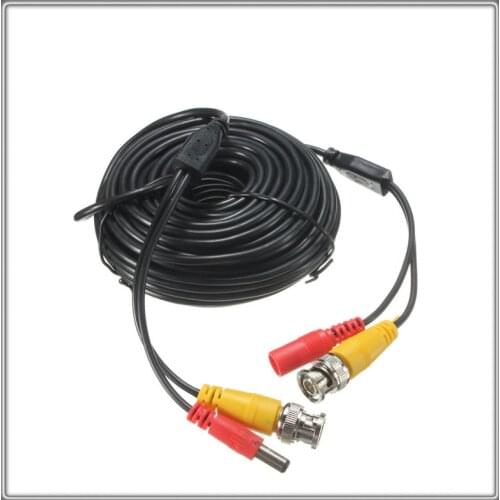 20 meter CCTV Camera Accessories BNC DC Plug Video Power Coaxial Cable for Surveillance camera DVR Kit Length 20m 65ft