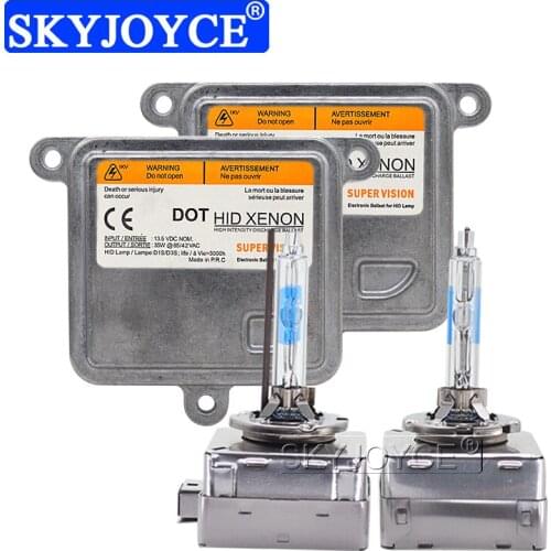 SKYJOYCE 35W/55W Car Headlight D1S Canbus Xenon Kit 5500K D3S Auto Lamp Bulb With Metal Claw A71177E00DG OEM D1S HID Ballast