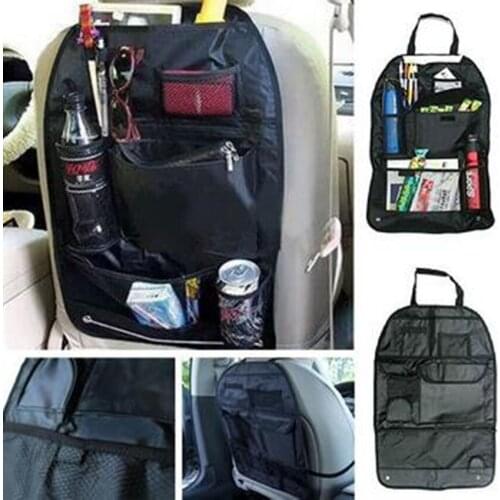 Car Auto Care Seat Back Protector Cover Storage Bag Pouch For Children Kick Mat Mud Styling Car Cases Car Interior Decoration