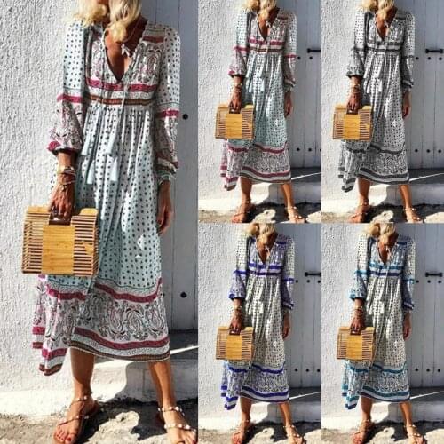 BABAKUD Long Sleeve Summer Dresses