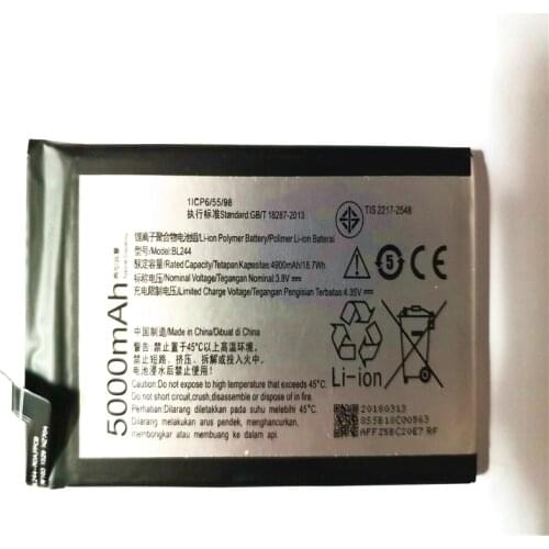 BL244 Battery For Lenovo Vibe P1A42 P1C58 P1C72 P1 Battery 5000mAh Rechargeable Mobile Phone Batteries With Tools