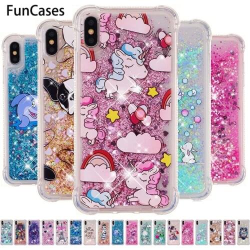 Glitter Quicksand Liquid Cases For iPhone XS Max X XS 5 5S SE 6 6S 7 8 Plus Coque Back Cover For iPod Touch 5 6 Capa iph one