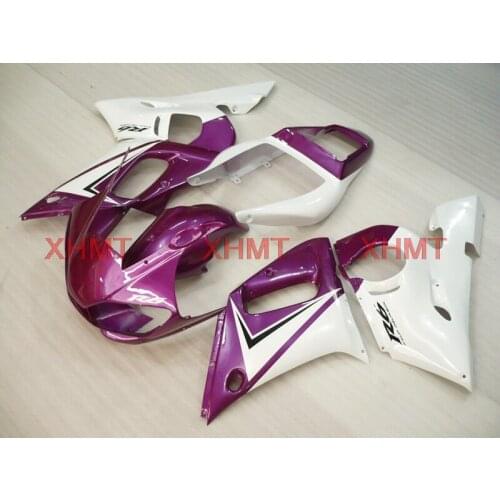 For YAMAHA YZFR6 1998 - 2002 Fairings YZFR6 2002 Plastic Fairings YZF R6 00 01 Pink White Full Body Kits