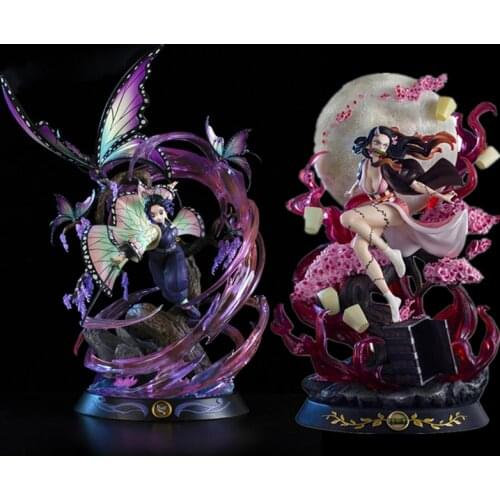 Demon Slayer GK Demon Transformation Kamado Nezuko Kochou Shinobu GK Anime Action Figure Model Statue Collection Toy gift