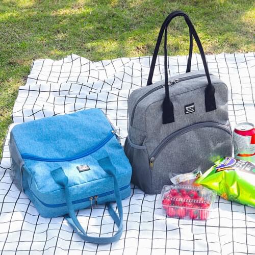 Insulated Lunch Bag for Women Kids Oxford Food Bag Large Capacity Picnic Lunch Box Bag Tote Lunch Bags
