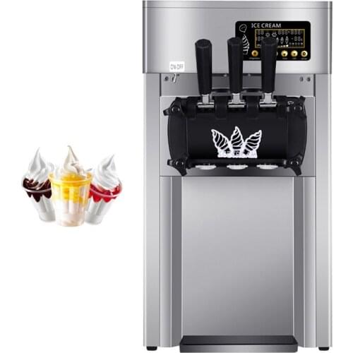 Commercial Soft Ice Cream Machine Fully Automatic Sweet Cone Ice Cream Vending Machine
