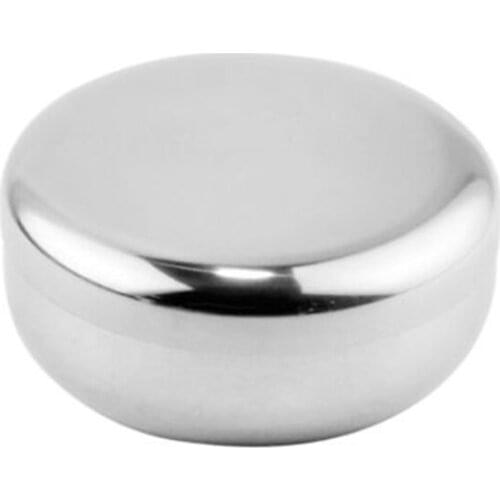 Korean Stainless Steel Rice Bowl With Cover Traditional Bowl Metal Rice Serving Bowl Anti-Scalding Child Bowl Korean Cuisine