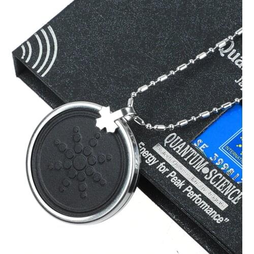 Quantum Pendant Scalar Energy Ion Necklace Energy Ions Healing Health Jewelry Lava Stone Charm Pendants for Xmas Birthday Gift