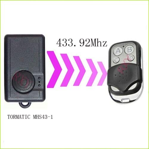 TORMATIC MHS43-1 remote control 433.92mhz gate garage door TORMATIC MHS43-1 433.92mhz remote control