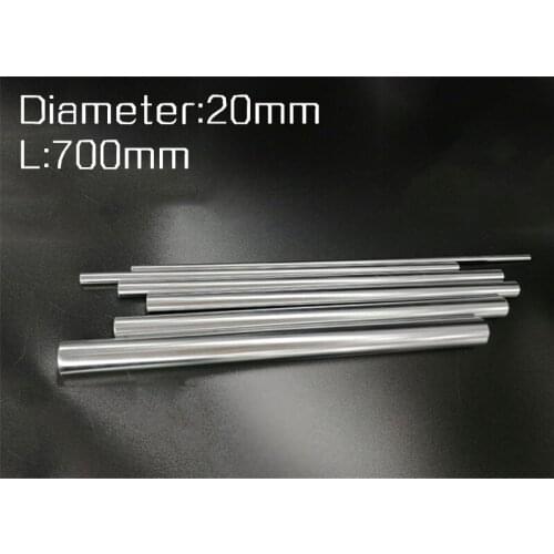 2pc diameter 20mm - 700mm linear round shaft harden rod chrome plated linear shaft for linear slide system CNC XYZ table