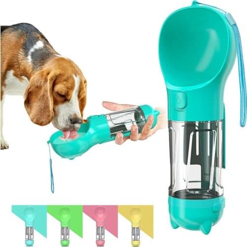 Multifunction Pet Dog Water Bottle For Dogs Cat Travel Puppy Drinking Portable Bowl Outdoor Pet Dog Water Feeder With Shovel