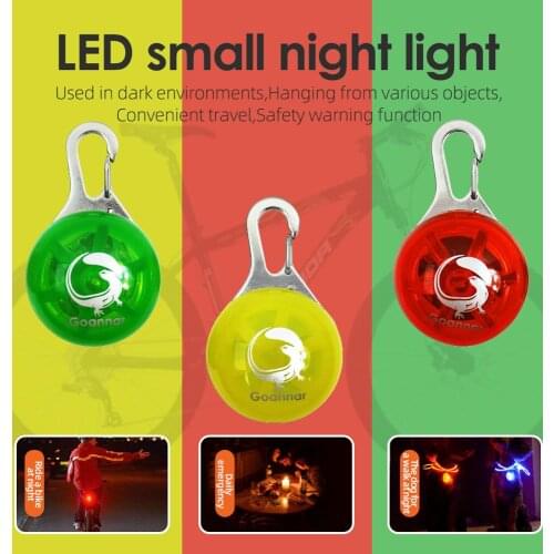 Mini Bicycle Pothook Light for Night Riding Clip Backpack Bicycle Warning Light Waterproof Rear LED Taillight for Cycling Safety