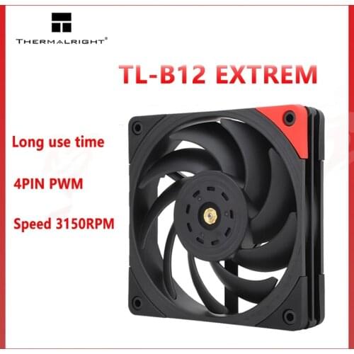 Thermalright TL-B12 EXTREM 120MM CPU Cooler Fan 4PIN PWM Speed 3150RPM Quiet Computer Case Cooling Fans
